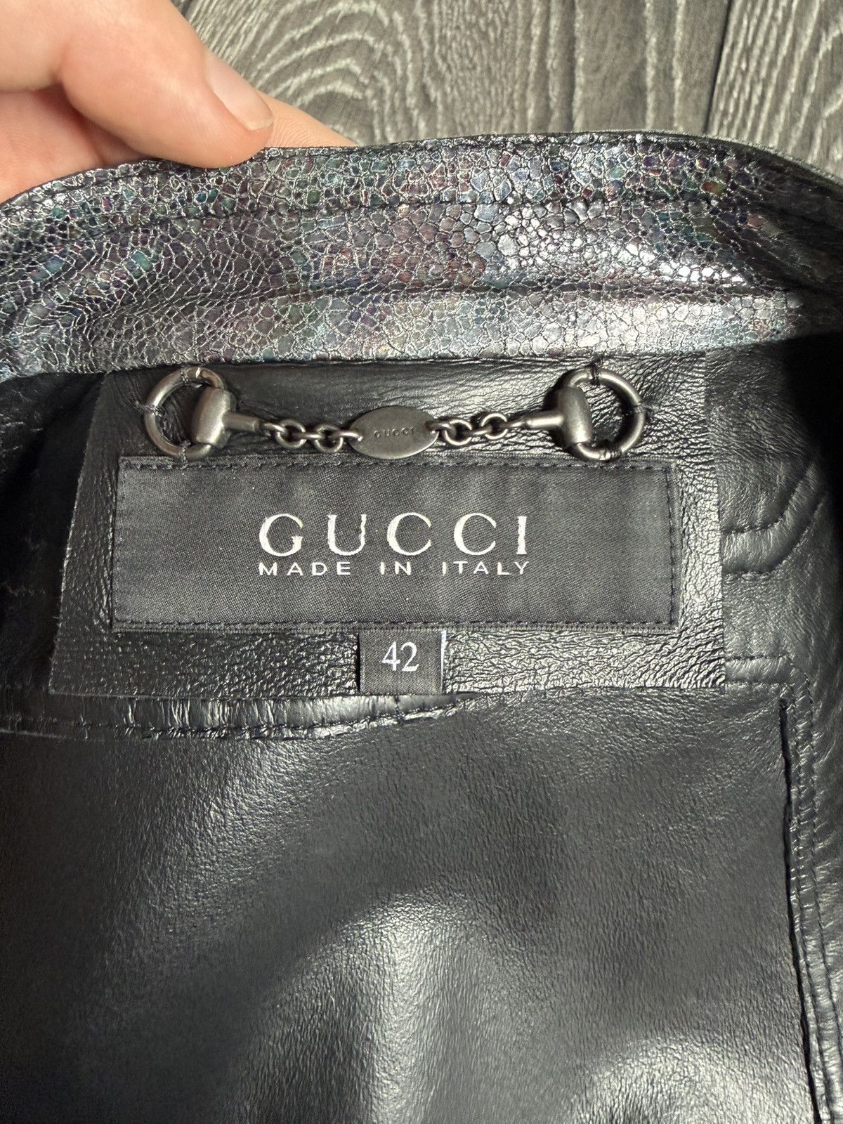 Gucci gucci ss14 multicolour panel leather jacket Size M / US 6-8 / IT 42-44 - 6 Thumbnail