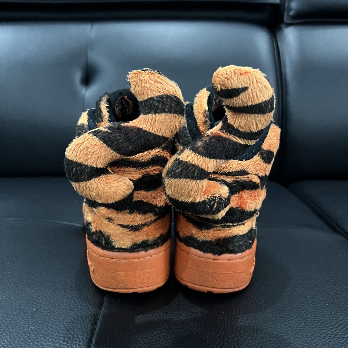 Jeremy Scott Adidas by Jeremy Scott FW14 Tiger Print Tail Sneakers Size US 6.5 / IT 36.5 - 10 Thumbnail