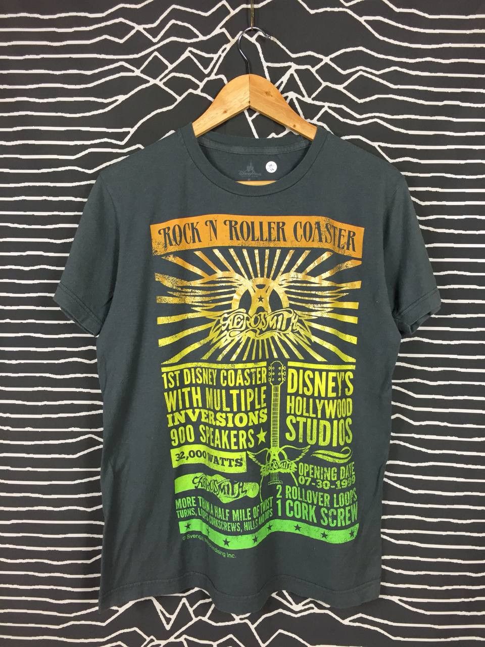 Aerosmith × Disney × Vintage Disney Parks Aerosmith Rock N Roller Coaster Promo Tee Size US M / EU 48-50 / 2 - 2 Thumbnail
