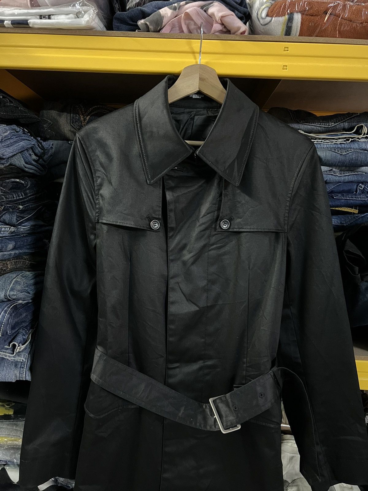 If Six Was Nine × Le Grande Bleu (L.G.B.) × Tornado Mart TORNADO MART TRENCH COAT VERY RARE Size S / US 4 / IT 40 - 3 Thumbnail