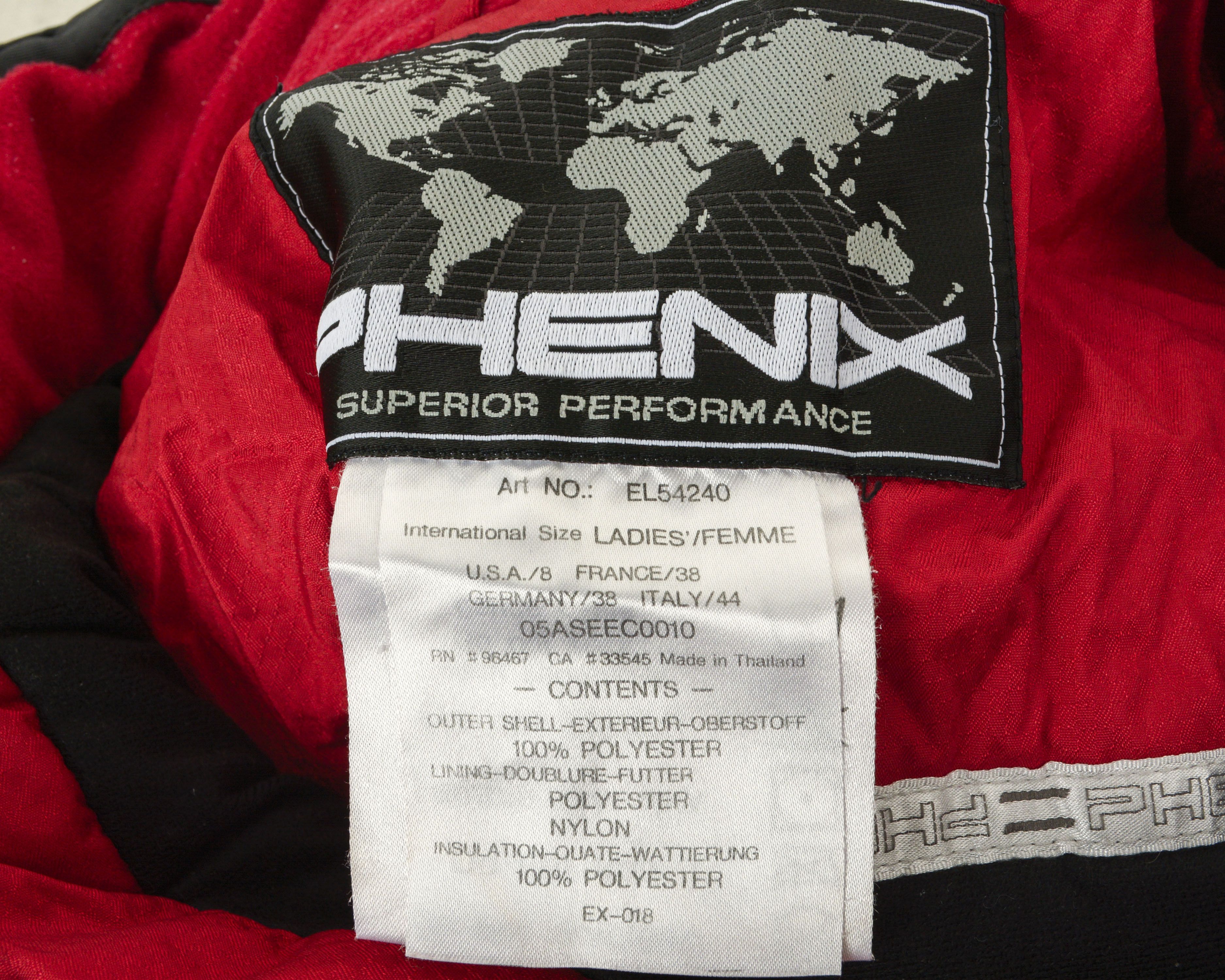Phenix Ski Jacket M Women UK 12 Insulated Coat Snowboard Hooded Size M / US 6-8 / IT 42-44 - 5 Thumbnail