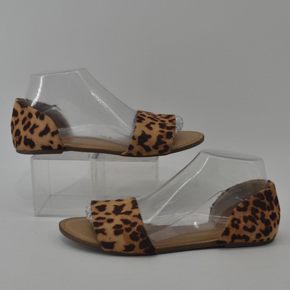 Other A New Day Leopard Print Women's Sandals Size 8 Brown Black Size US 8 / IT 38 - 2 Thumbnail