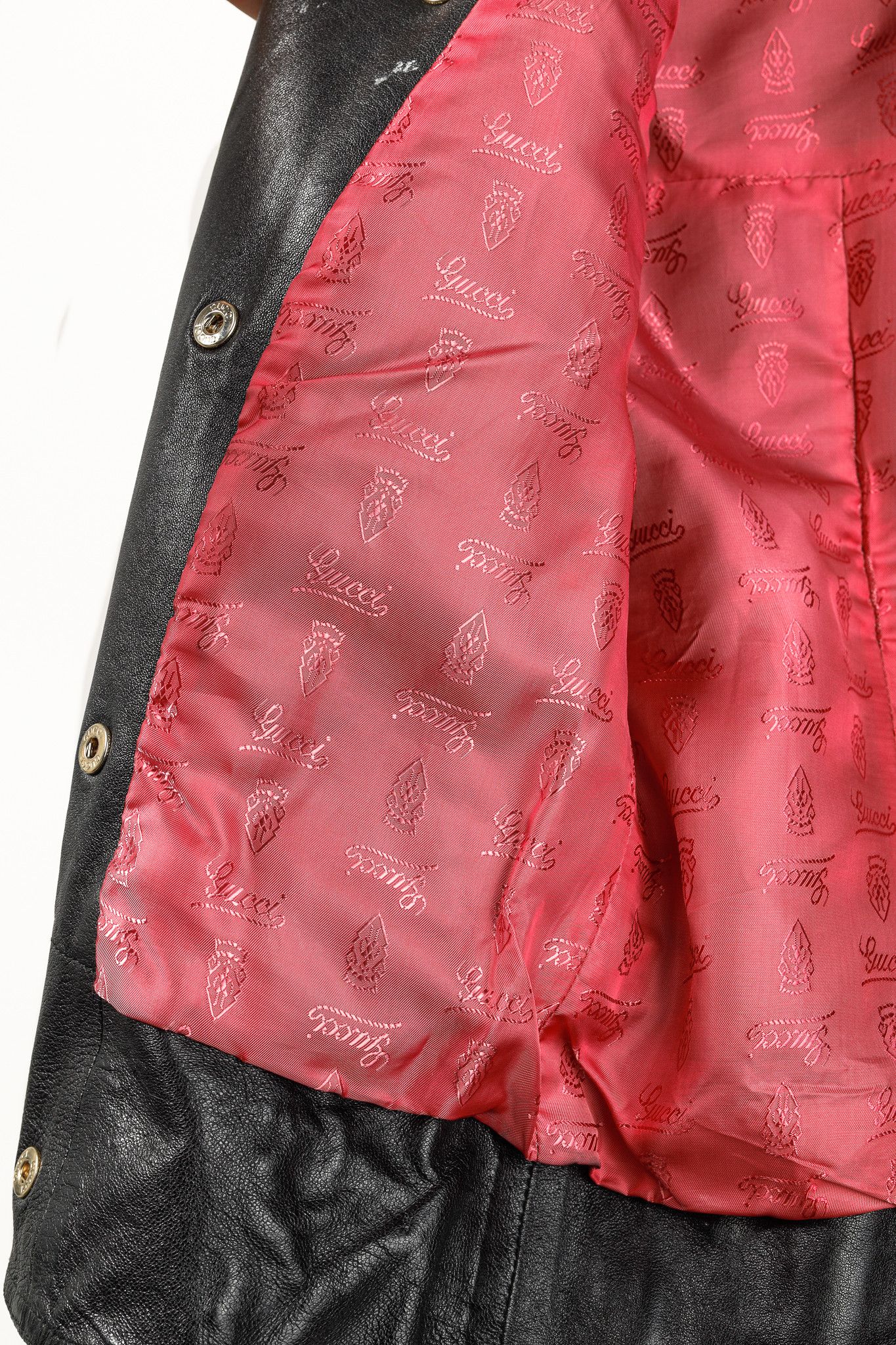 Gucci Gucci Black Leather Double-Breasted Moto Jacket Size M / US 6-8 / IT 42-44 - 13 Thumbnail