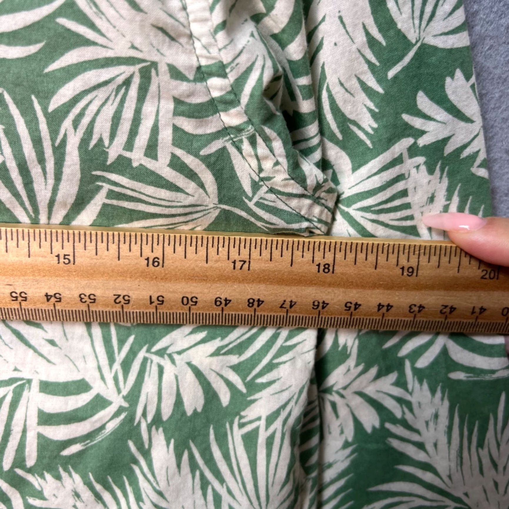 Raleigh Denim Raleigh Denim Workshop Mens Size Small Green Palm Leaf Print Button-Up Shirt Size US S / EU 44-46 / 1 - 5 Thumbnail