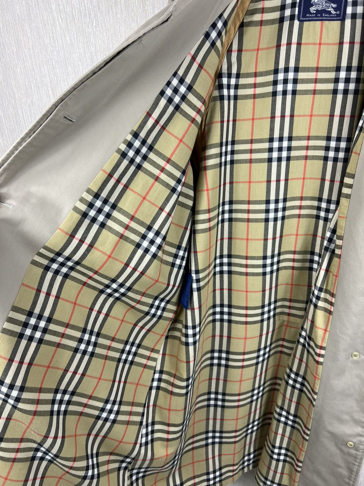 Burberry Vintage Burberrys London long trench coat parka nova checked Size US L / EU 52-54 / 3 - 23 Thumbnail