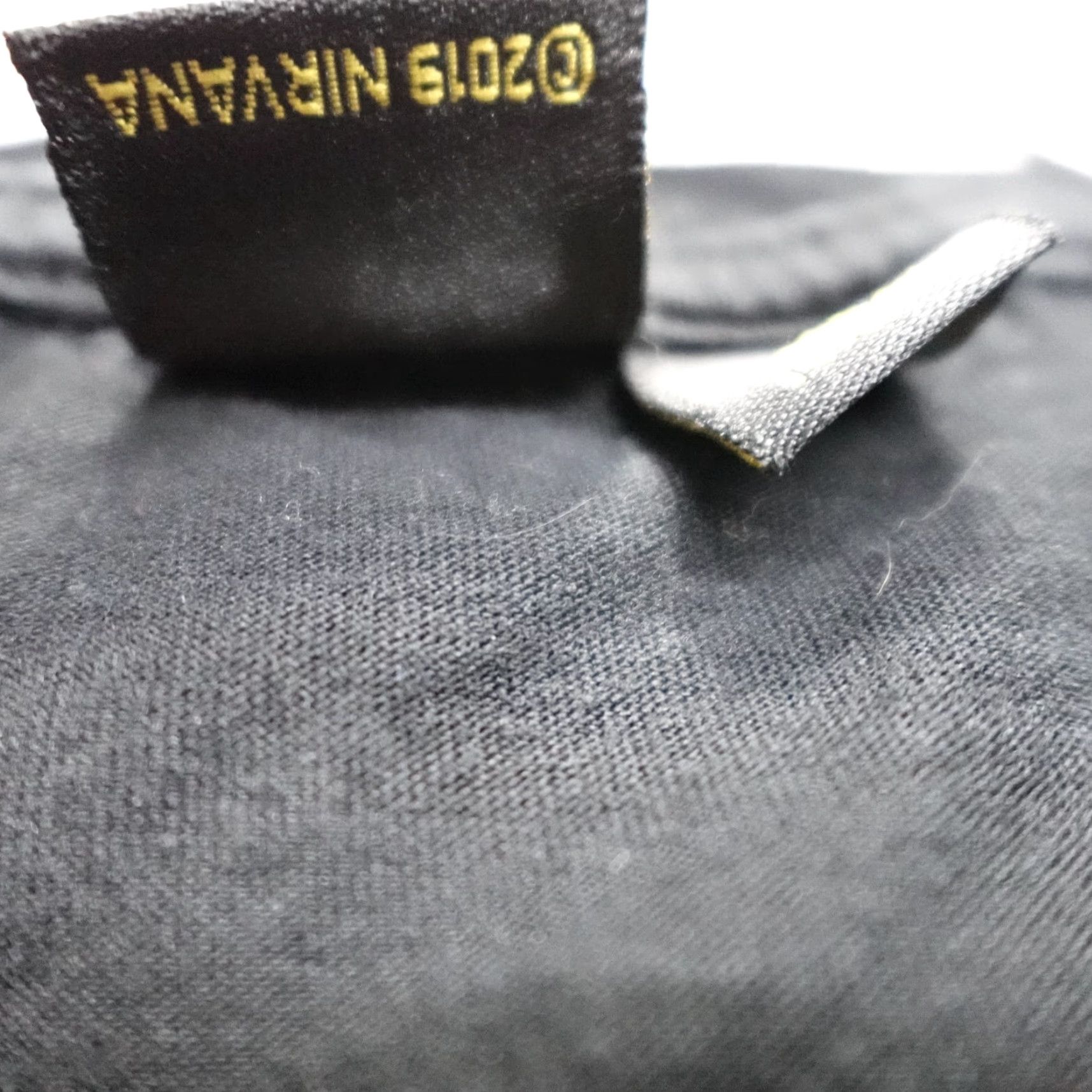 Vintage Nirvana Shirt M Black 2019 Regular Cotton Jersey Crew Neck Short Sleeve Men Band Slip Sliver Size US M / EU 48-50 / 2 - 4 Thumbnail