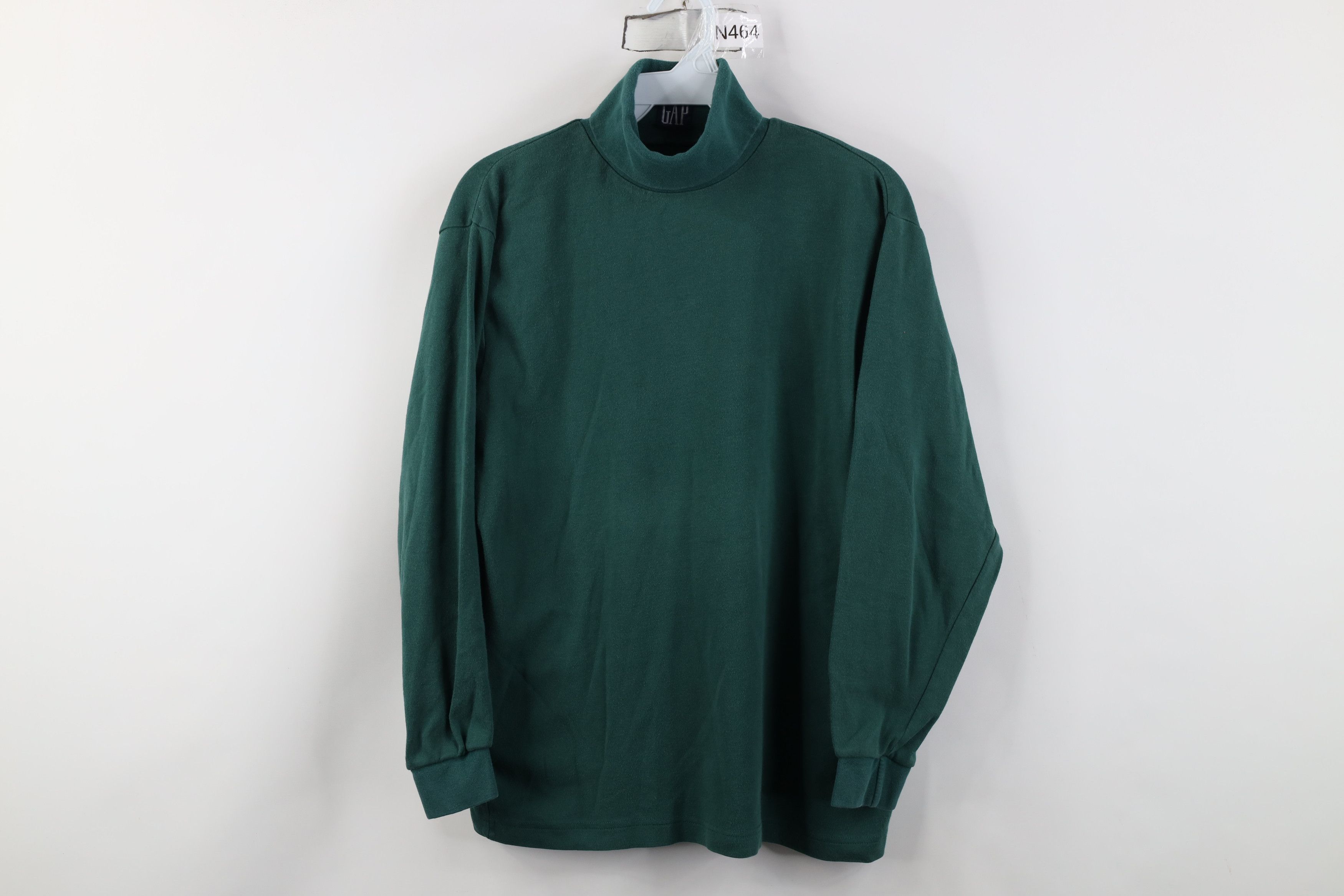 Gap Vintage 90s Gap Babydoll Turtleneck T-Shirt Hunter Green Size S / US 4 / IT 40 - 1 Thumbnail