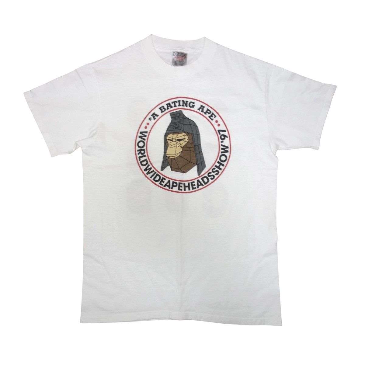 Bape Vintage 90s Bape World Wide Ape Heads Show Tee T Shirt | Grailed