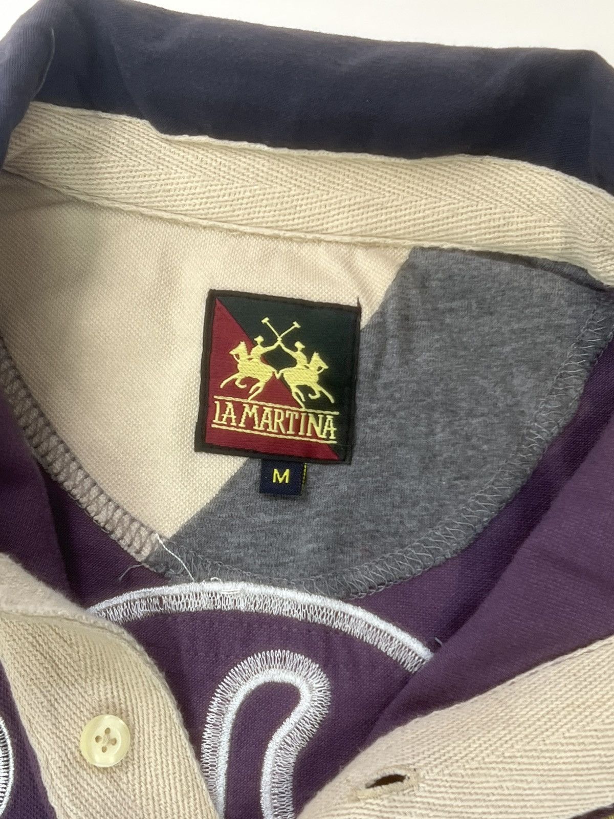 La Martina La Martina Polo Rugby Shirt 2006 Purple Size M Rare Vintage Size US M / EU 48-50 / 2 - 14 Thumbnail