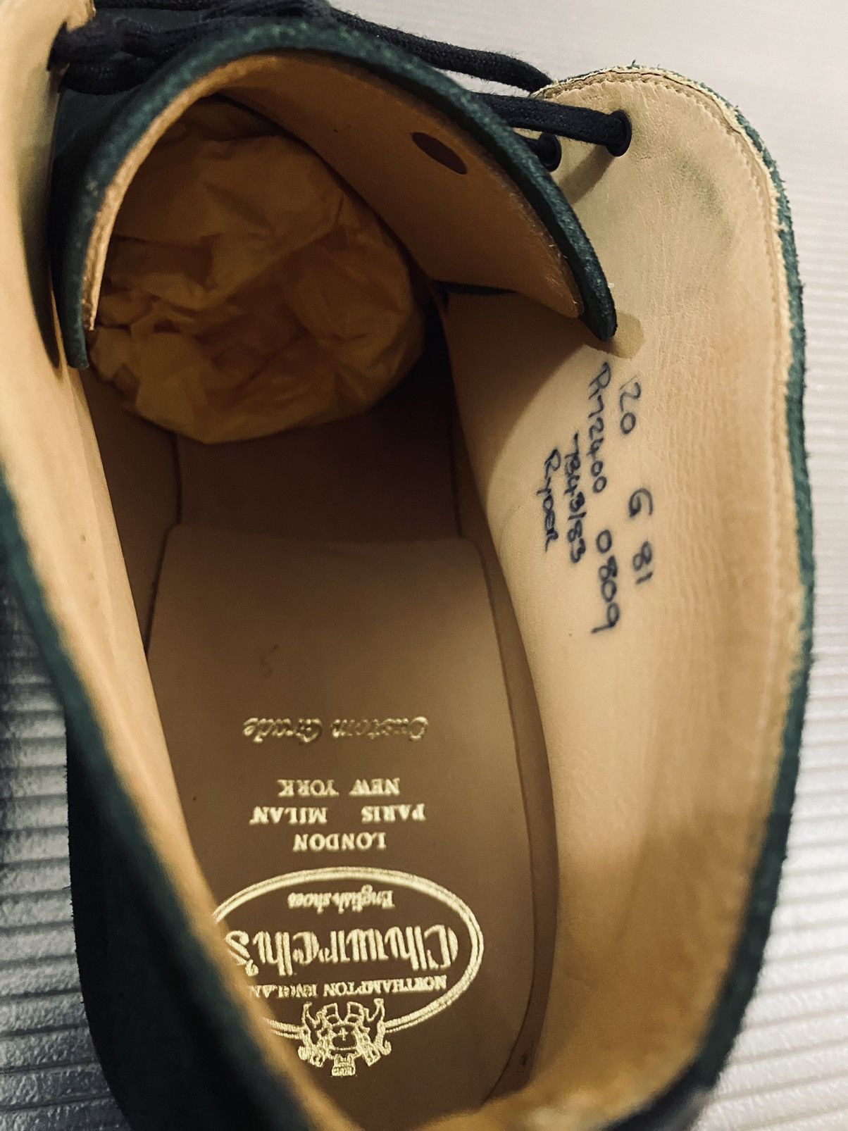 Church's Churchs 🏴󠁧󠁢󠁥󠁮󠁧󠁿 Dk Green Castoro Suede Ryder Chukka Boots 12uk NEW Size US 13 / EU 46 - 2 Thumbnail