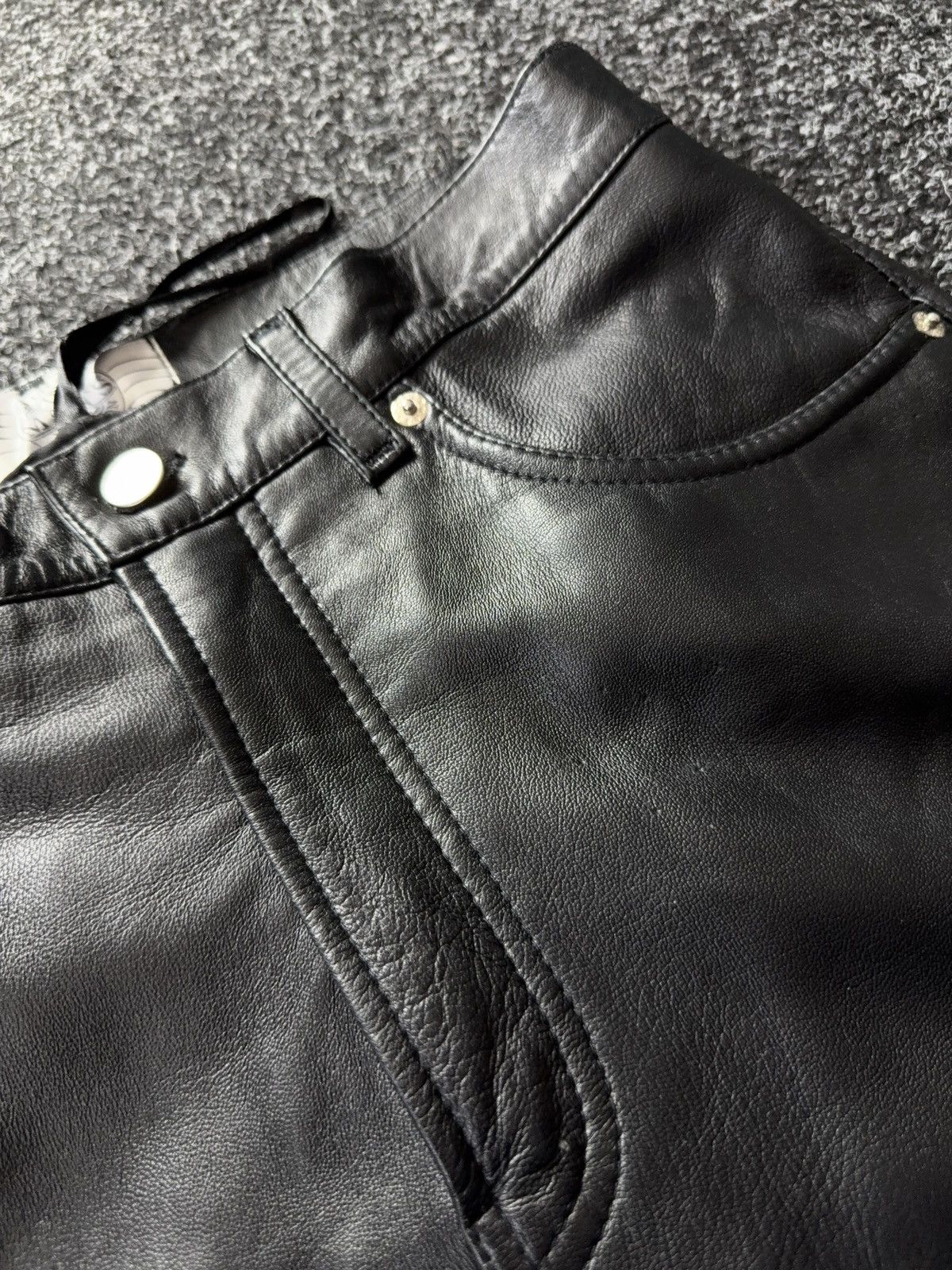 Japanese Brand Vtg Leather pants Japan style racing motor Y2K LGB Style Size US 30 / EU 46 - 13 Thumbnail
