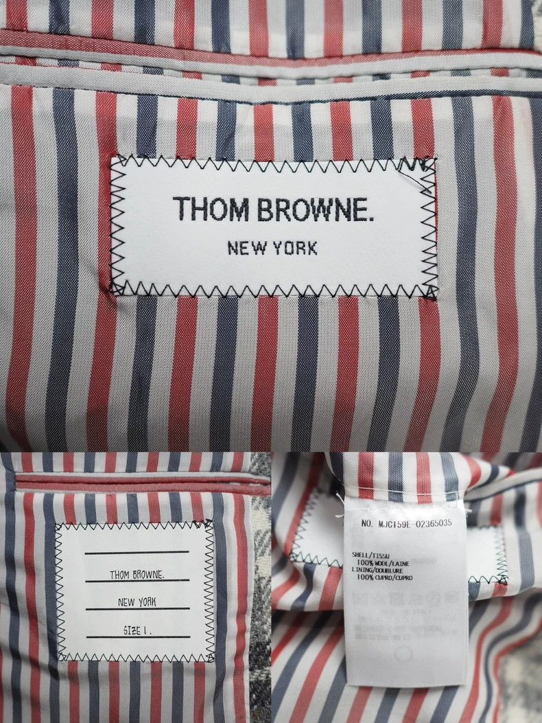 Thom Browne Thom Browne size1 Sausage embroidered plaid suit Size 38S - 7 Thumbnail