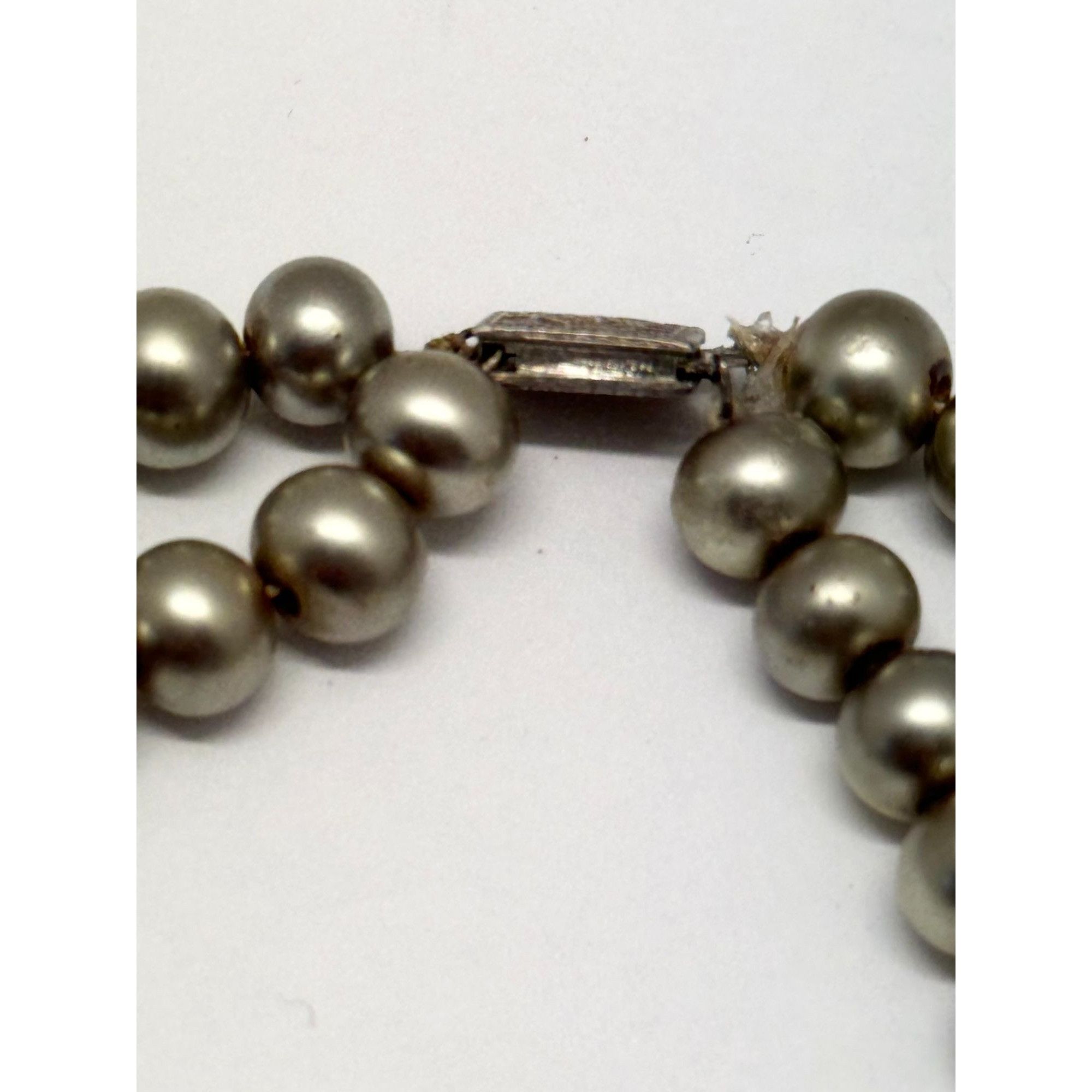 Vintage Vintage double strand pearl necklace with sterling clasp Size ONE SIZE - 7 Thumbnail