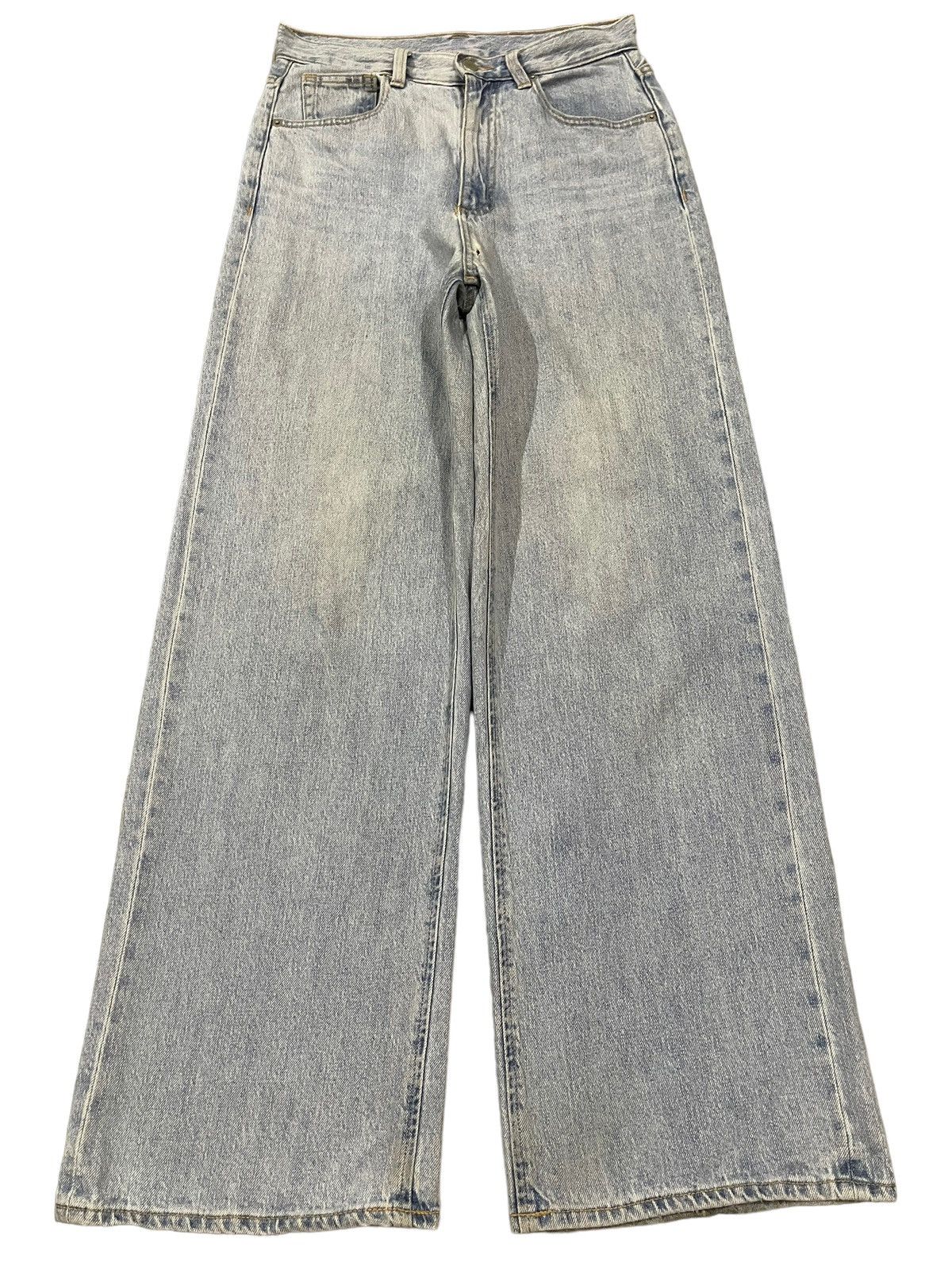 GU Vintage Japanese GU Blue Wash Style Baggy Jeans Size US 29 - 1 Thumbnail