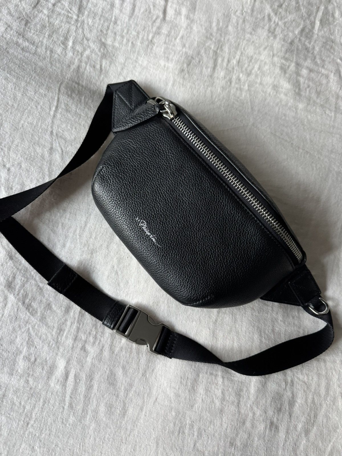 バッグ 2020SS 3.1 Phillip Lim SLIM BUM BAG 3.1 Phillip Lim 3.1 Phillip Lim Mens Black Paint Splatter Canvas