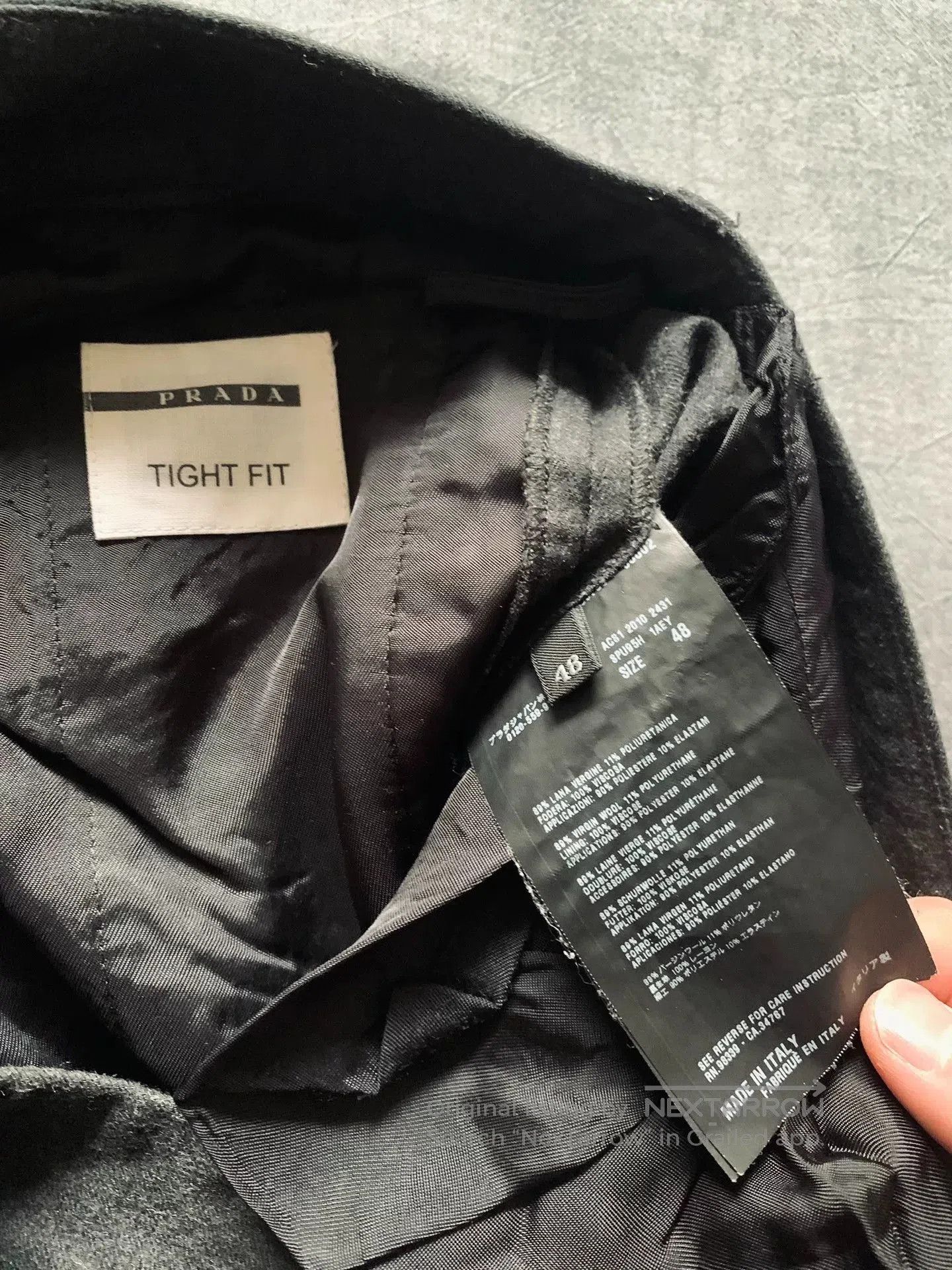 Prada Wool Blend Trousers.