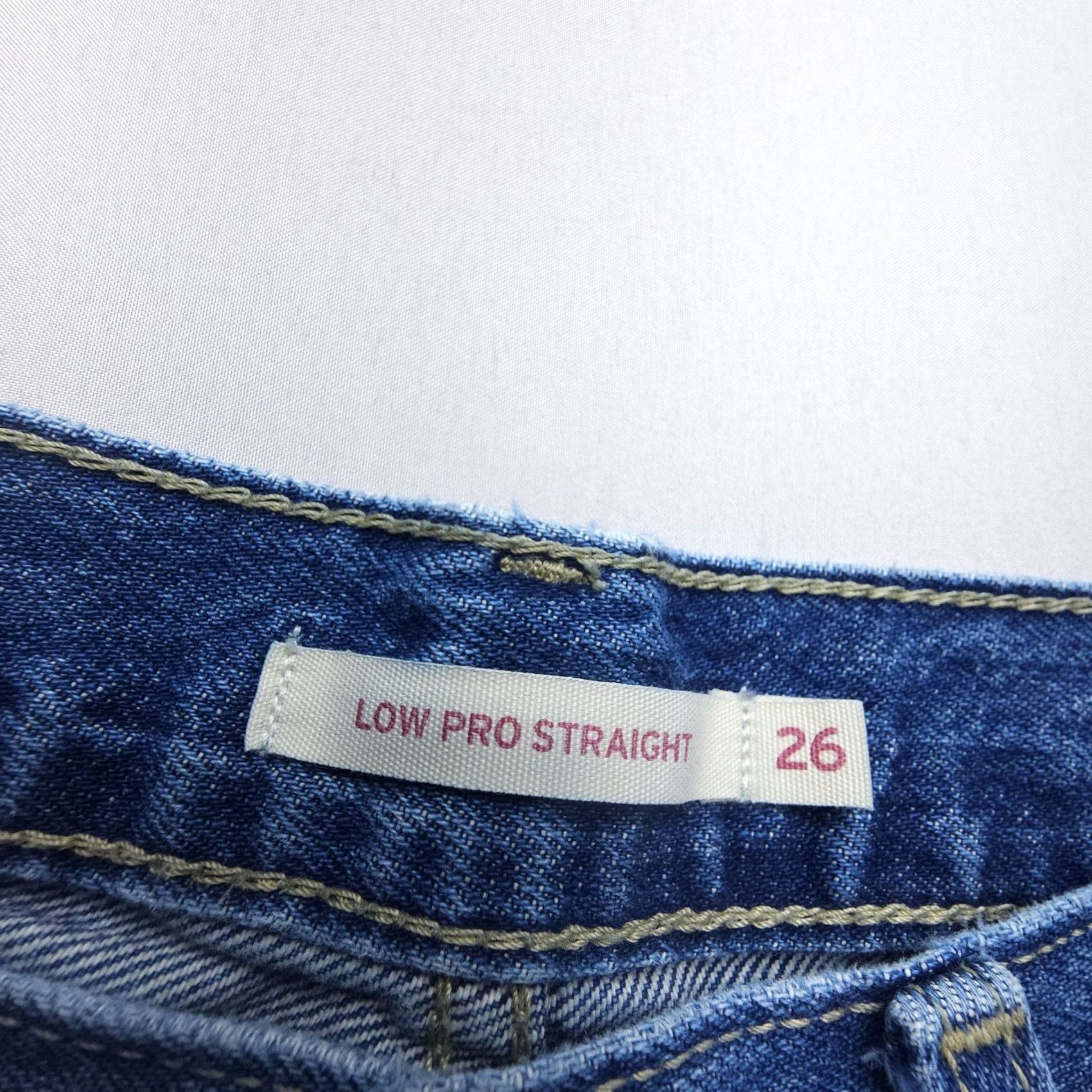Levi's Levi's Jeans Womens 26 Blue Distressed Straight 5-Pocket Denim Cotton USA 30in Inseam Regular Button Zip Size 26" / US 2 / IT 38 - 3 Thumbnail