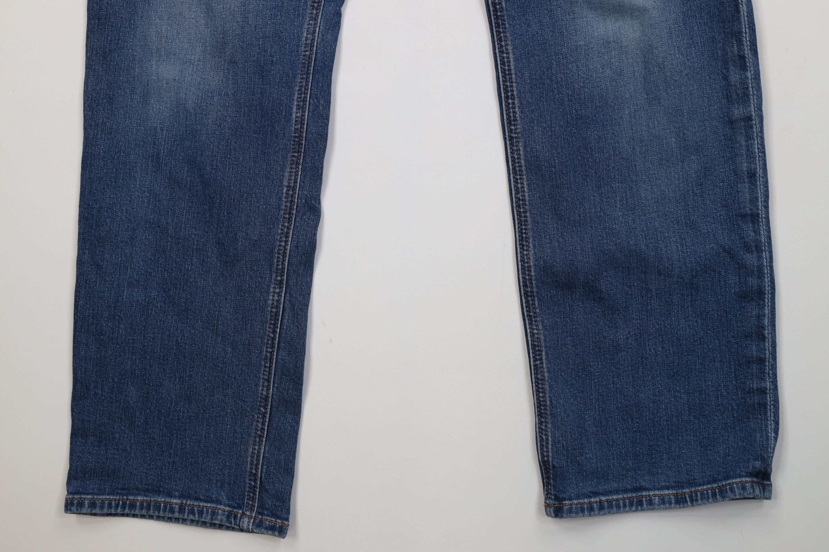 Express Express Stretch Rocco Slim Fit Straight Leg Denim Jeans Blue Size US 31 - 4 Thumbnail