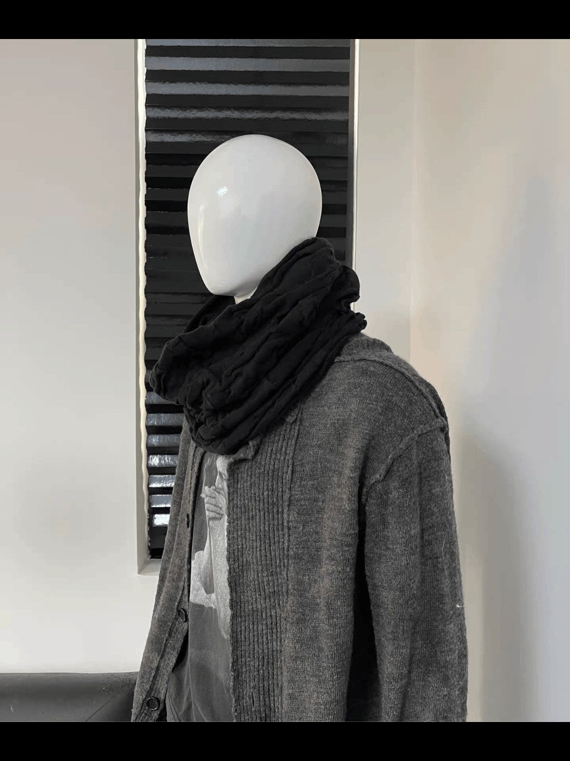 Yohji Yamamoto Yohji Yamamoto Pull Over Scarf-2508 Size ONE SIZE - 5 Thumbnail