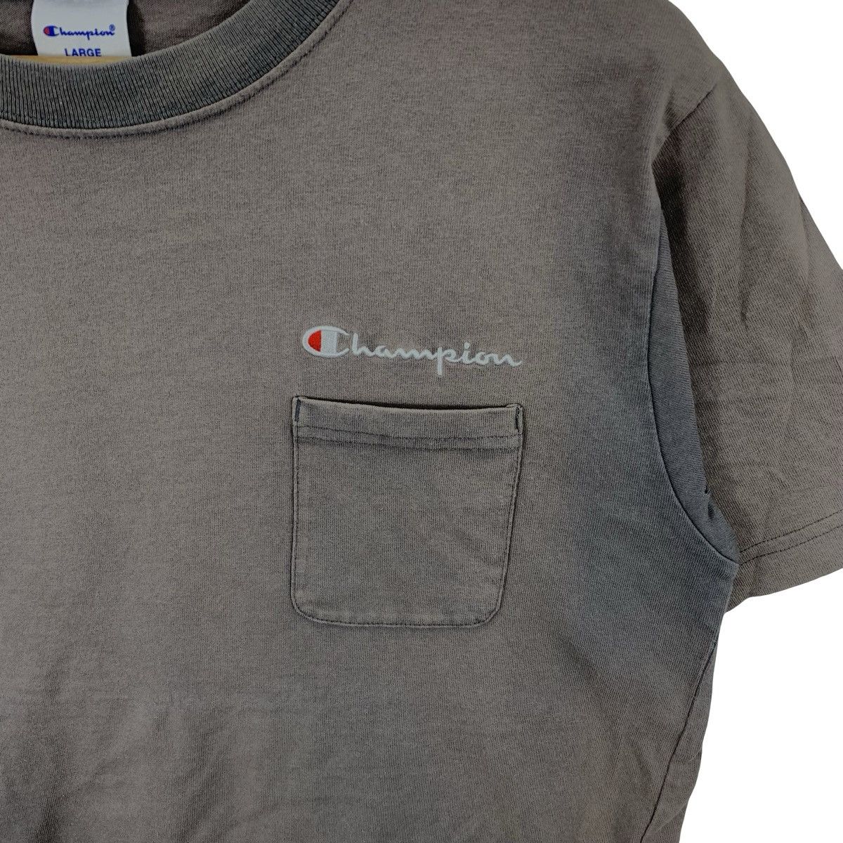 Champion Vintage Y2K CHAMPION USA Natural Sun Faded Script Tee Shirt Size US L / EU 52-54 / 3 - 5 Thumbnail