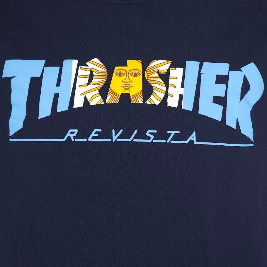 Thrasher Thrasher Magazine T Shirt Mens Size Small Blue Revista Skate Size US S / EU 44-46 / 1 - 2 Thumbnail