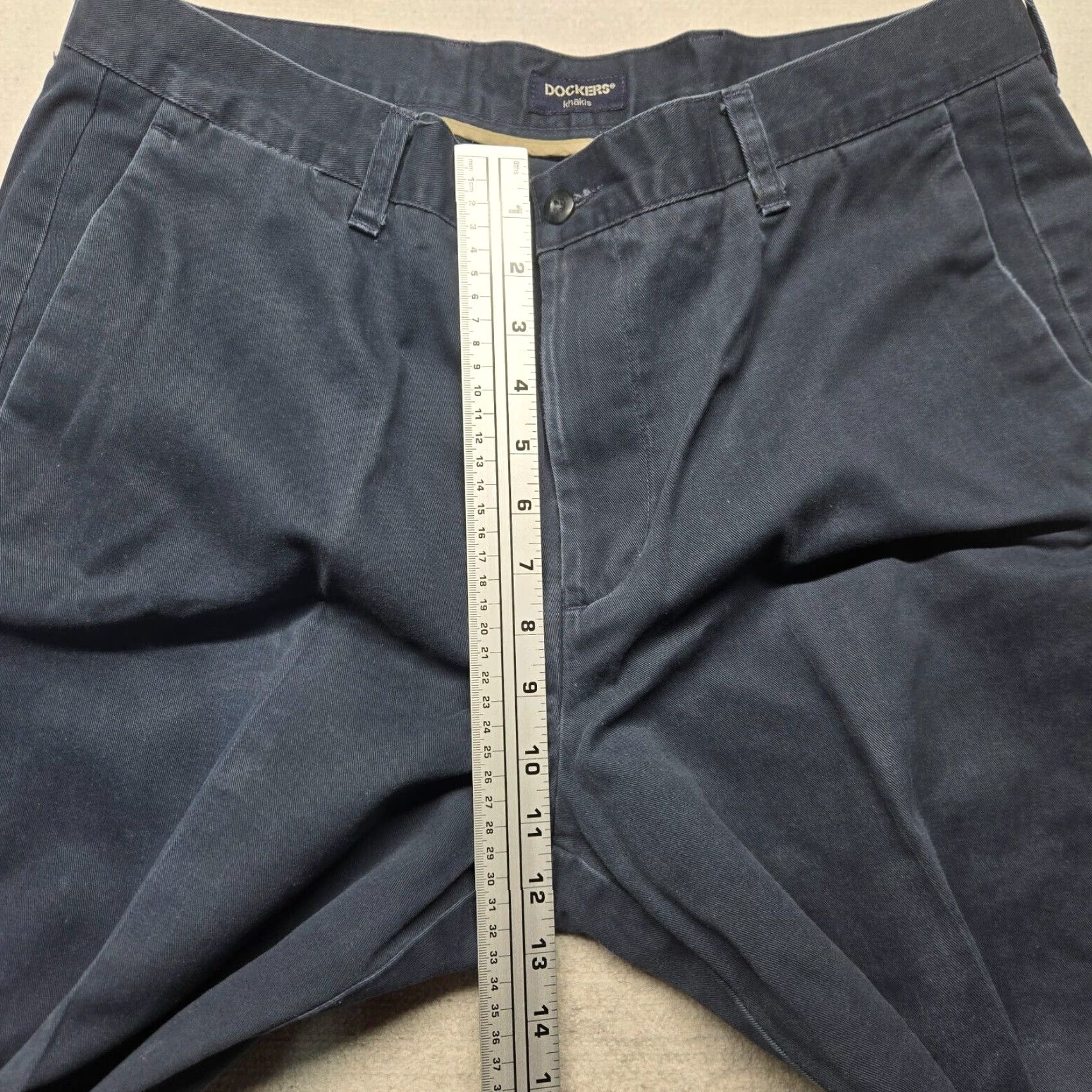 Dockers DOCKERS Khaki Pants Straight Fit Navy Blue Adult Men's 38x30 Regular Flat Front Comfort Workwear Size US 38 / EU 54 - 6 Thumbnail