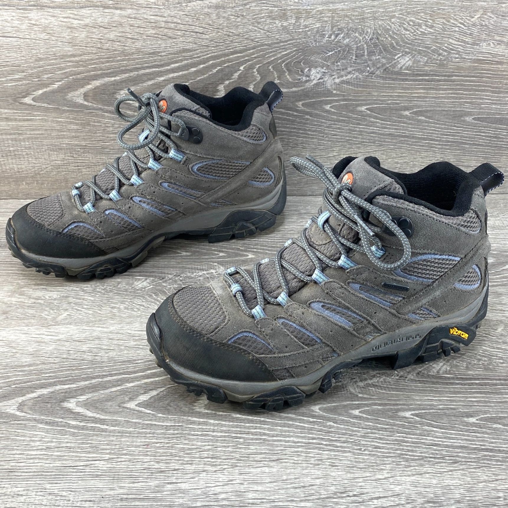 Merrell Merrell Moab 3 Womens 9 Gray Suede Leather Waterproof Mid Hiking Boots Vibram Size US 7 / IT 37 - 5 Thumbnail
