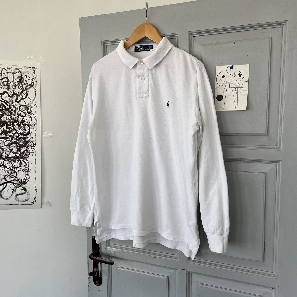 Polo Ralph Lauren Vintage Polo Ralph Lauren Rugby Long Sleeve Size M Size US M / EU 48-50 / 2 - 2 Thumbnail