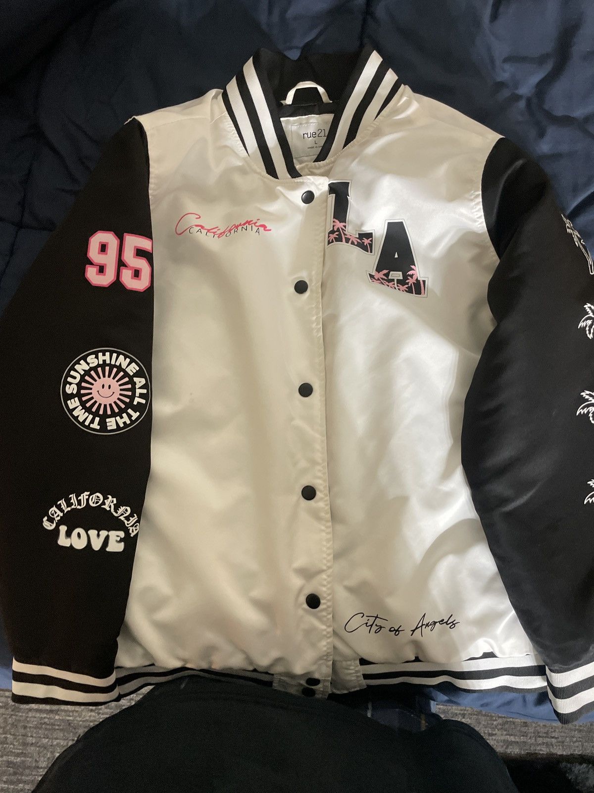 rue21 Rue21 LA Bomber Jacket Size US L / EU 52-54 / 3 - 1 Thumbnail