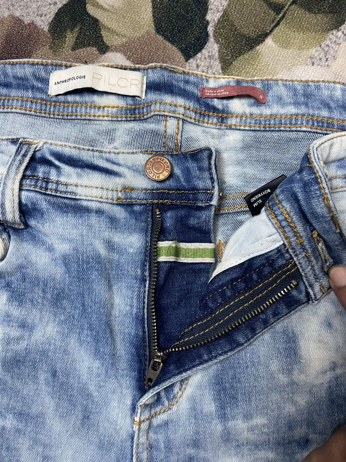 Anthropologie Acid Wash Jeans Stretchable