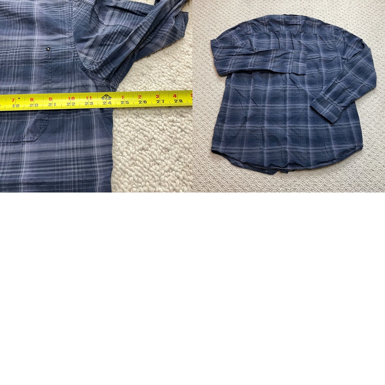 Vintage Calvin Klein Jeans Shirt Mens 2XL Blue Plaid Long Sleeve Button-Up Collared Cotton Modern Fit Shirt Size US XXL / EU 58 / 5 - 8 Thumbnail