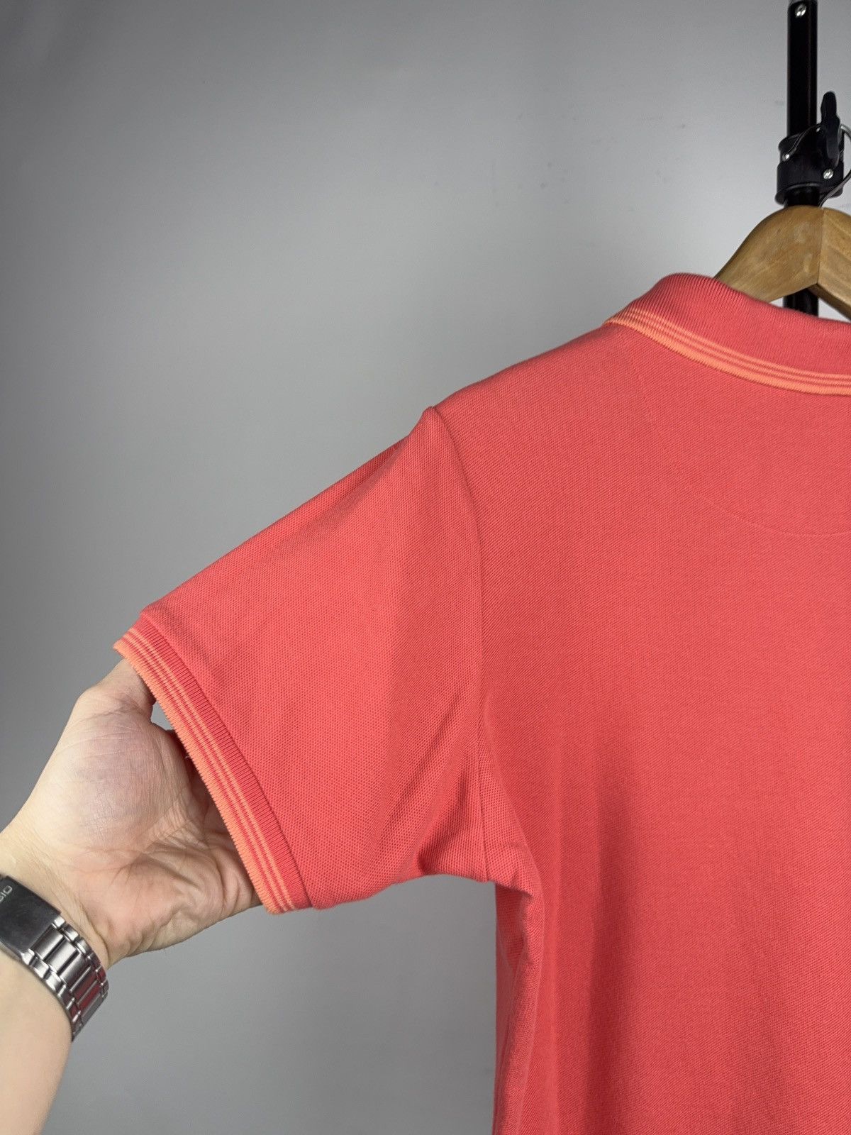 Nike 00s Retro vntg Nike Dri-Fit Swoosh Polo Shirt Coral Women Size L / US 10 / IT 46 - 13 Thumbnail
