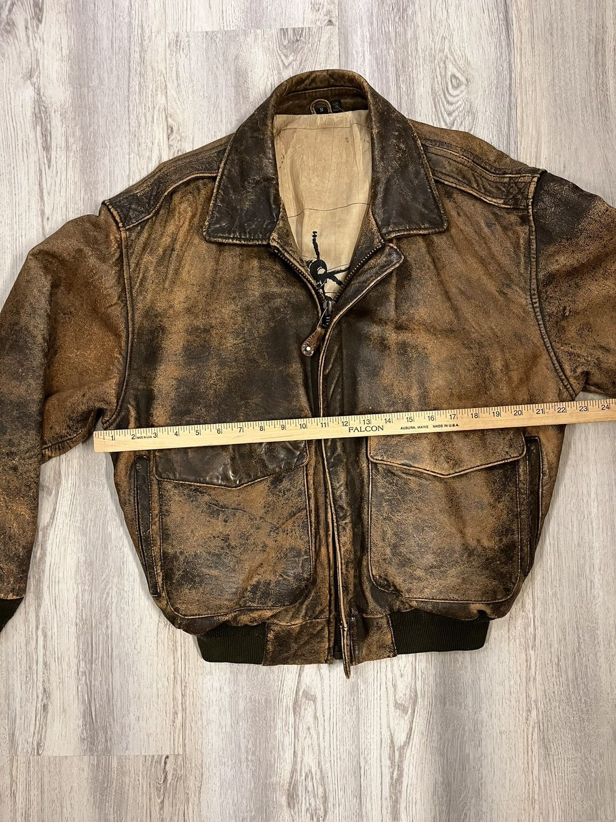 Vintage Vintage leather bomber jacket Size US M / EU 48-50 / 2 - 3 Thumbnail