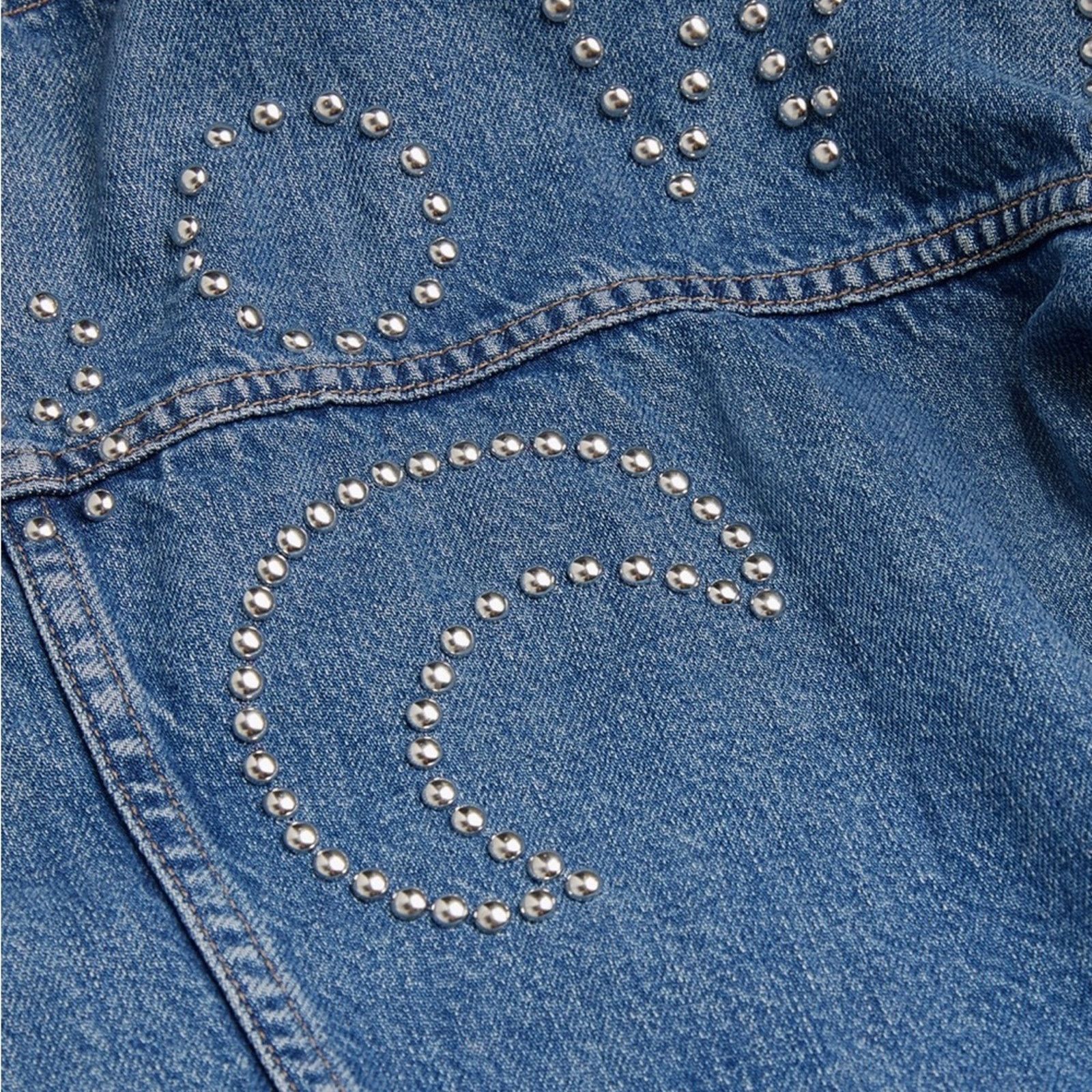 MOTHER Bowie x MOTHER The Bruiser Embellished Denim Jacket Size M Size M / US 6-8 / IT 42-44 - 2 Thumbnail