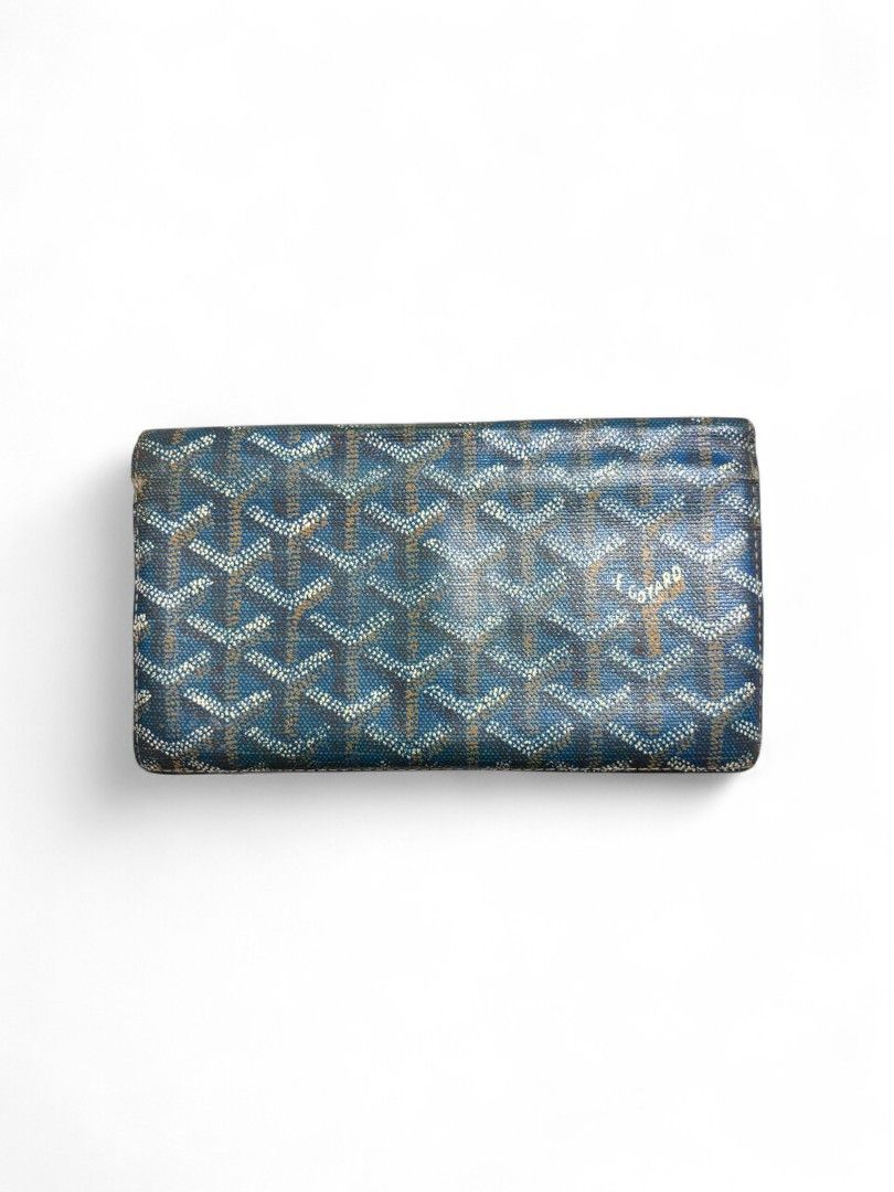 Goyard Goyard - Wallet Monogram Blue Leather Archive Size ONE SIZE - 1 Thumbnail