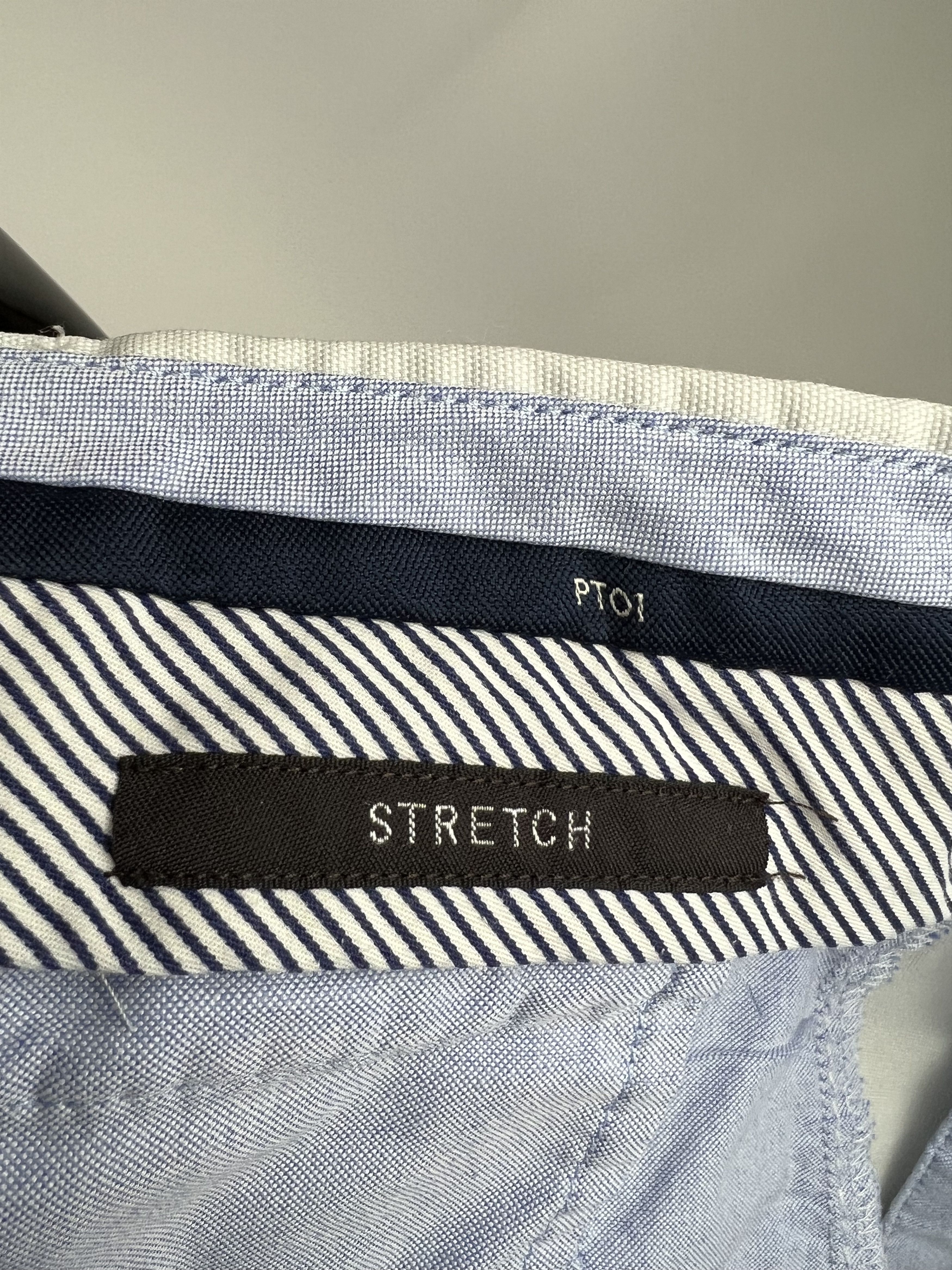 PT Torino PT01 Men's Light Blue Pants Size 52 Slim Fit Stretch Size US 34 / EU 50 - 11 Thumbnail