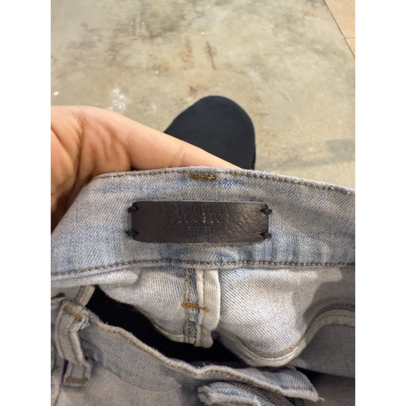 Amiri Amiri Jeans Light Wash Multi Patch Used 32 Size US 32 / EU 48 - 2 Thumbnail