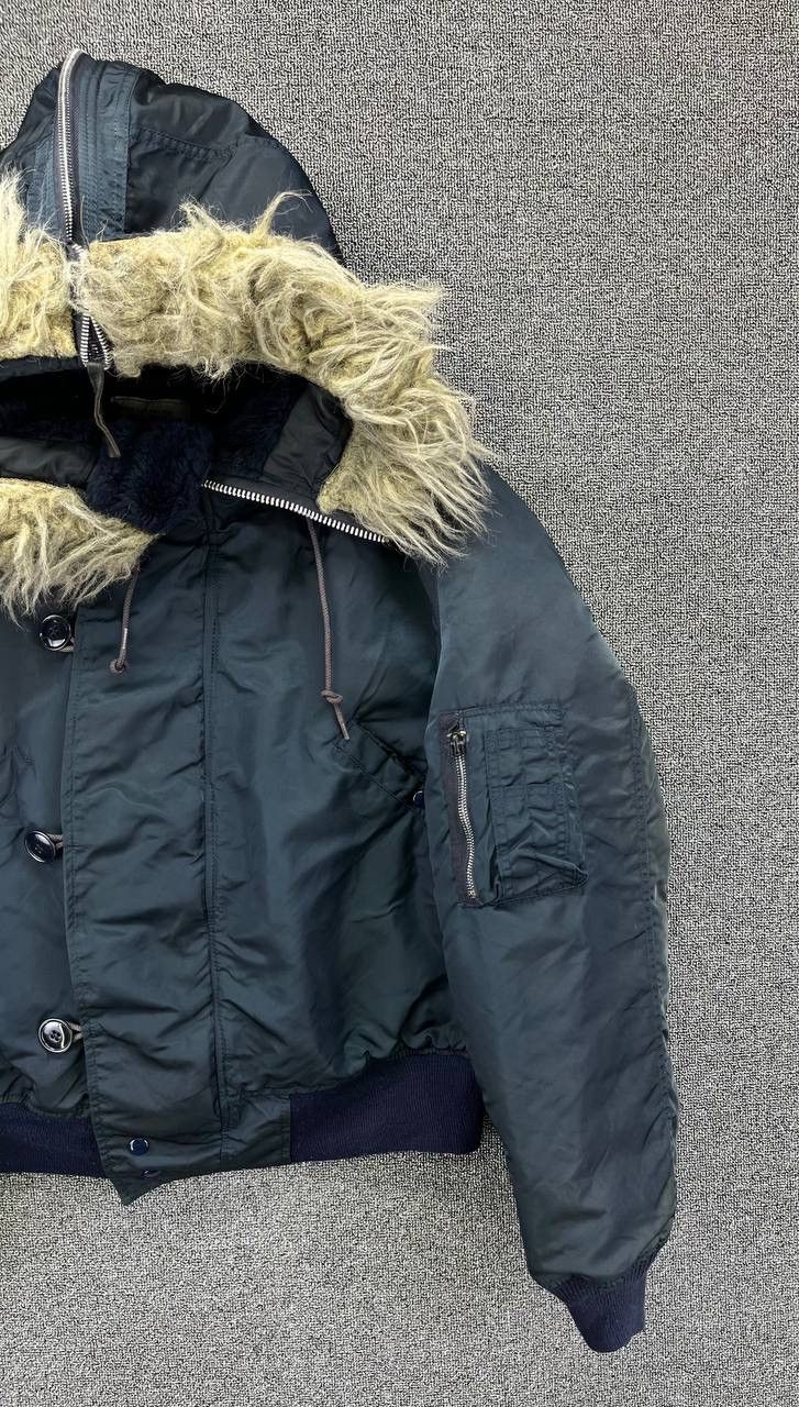 Alpha Industries Vintage Alpha Industries N-2B Attached Hood Flight Jacket Size US L / EU 52-54 / 3 - 4 Thumbnail