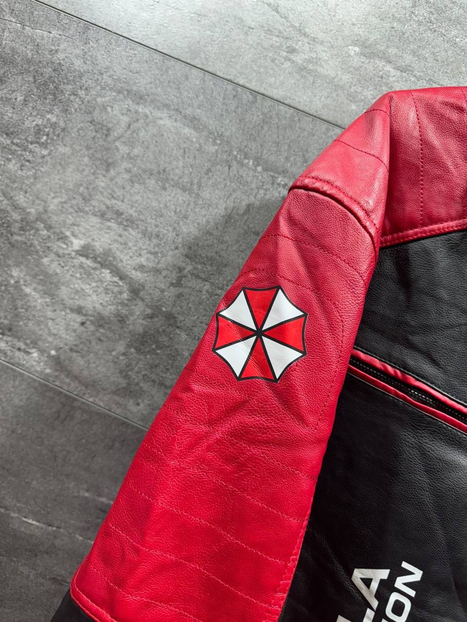 Other Faux Leather Resident Print Motorcycle Bomber Racing Jacket Size US XL / EU 56 / 4 - 11 Thumbnail
