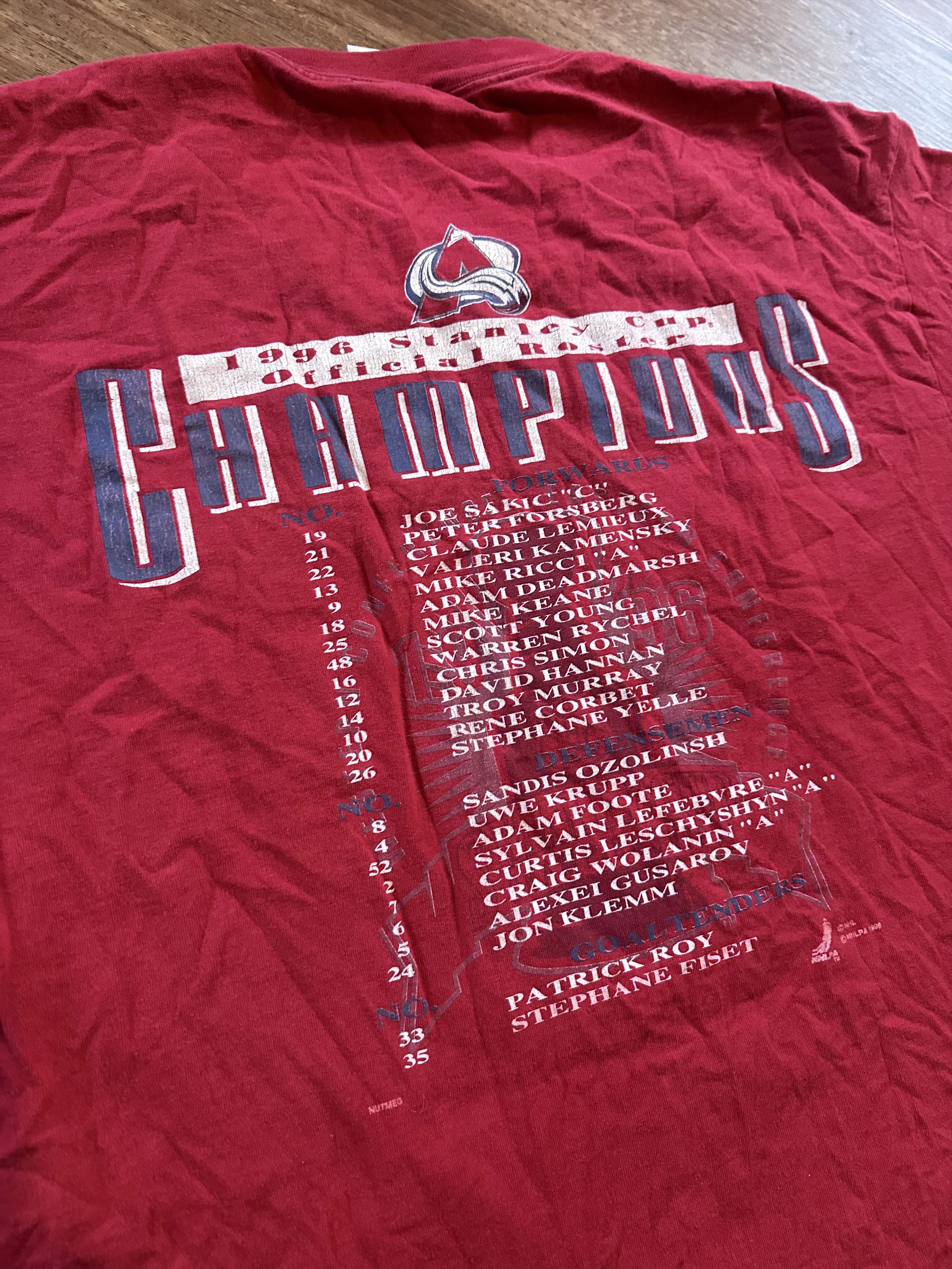 NHL Colorado Avalanche NHL Champ Tee Size US XL / EU 56 / 4 - 4 Thumbnail