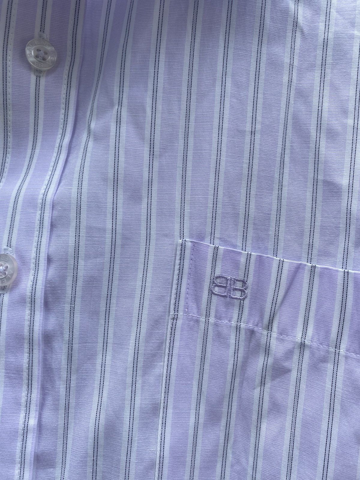 Balenciaga Vintage 90s balenciaga stripe shirts Size US L / EU 52-54 / 3 - 4 Thumbnail