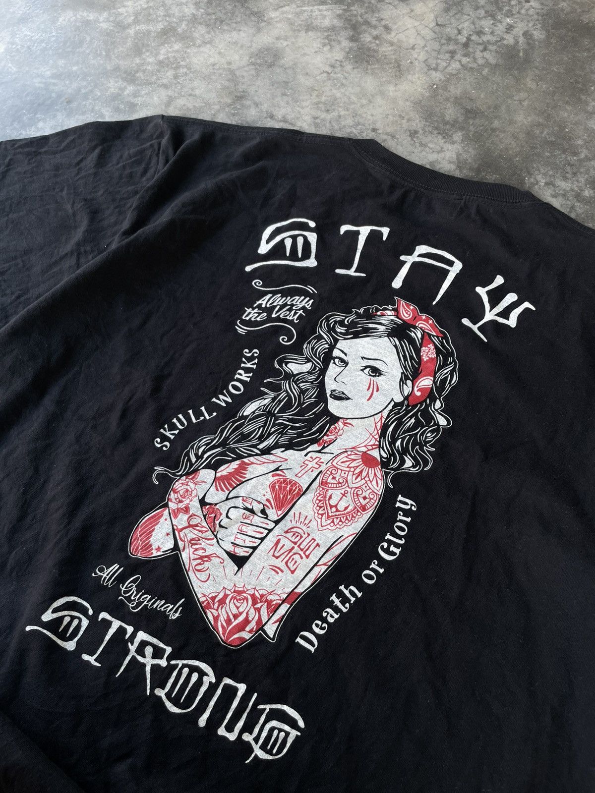 Japanese Brand Stay Strong by Skull Works Size US XL / EU 56 / 4 - 7 Thumbnail