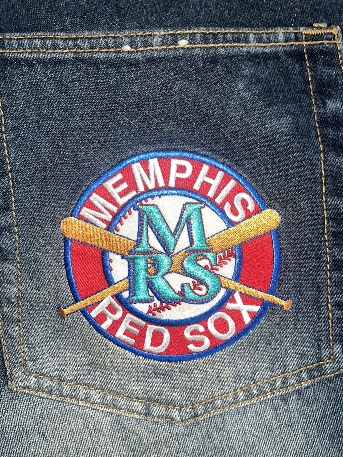 Other Headgear x Negro Leagues Baseball Patch Jeans (42) Size US 42 / EU 58 - 8 Thumbnail