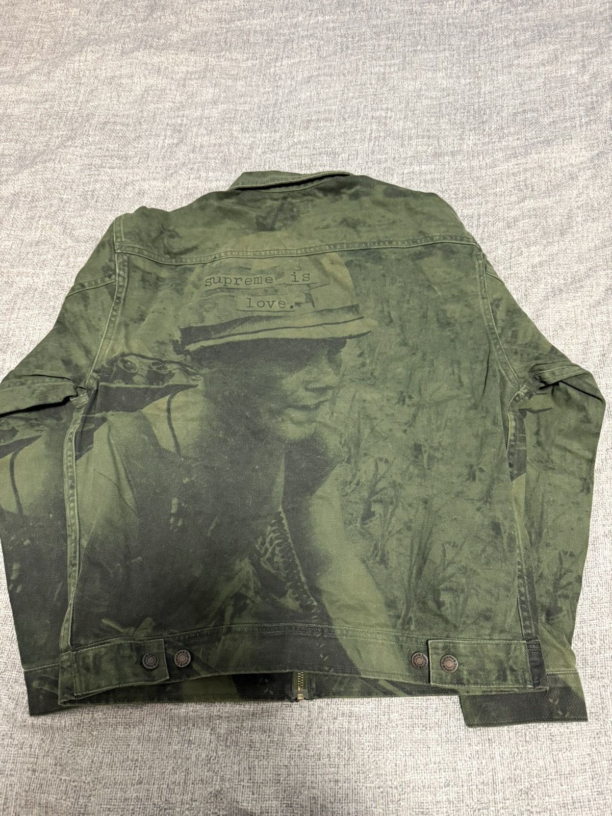 Supreme Supreme is love denim trucker work Jacket Size US S / EU 44-46 / 1 - 2 Thumbnail