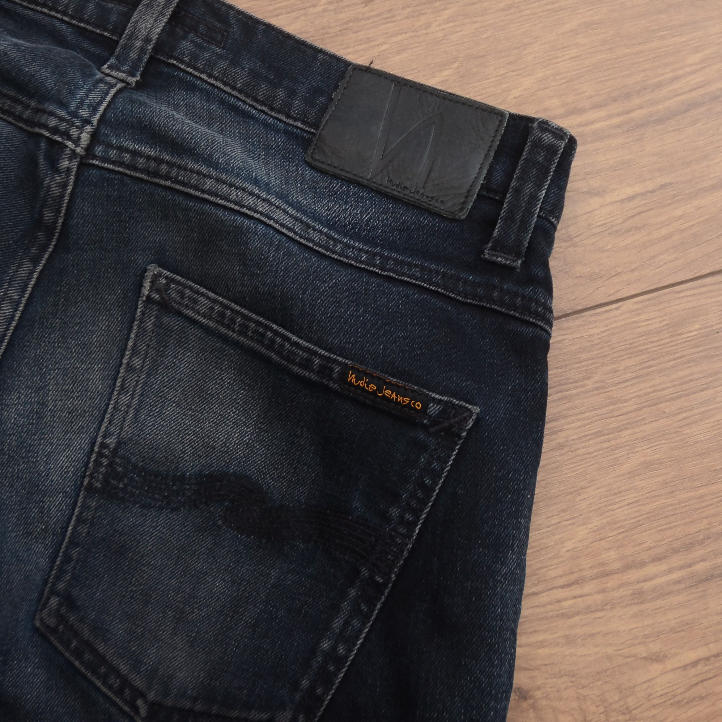Nudie Jeans Nudie Jeans W32 Black Dark Cove Grim Tim Organic Cotton Slim Size US 32 / EU 48 - 7 Thumbnail