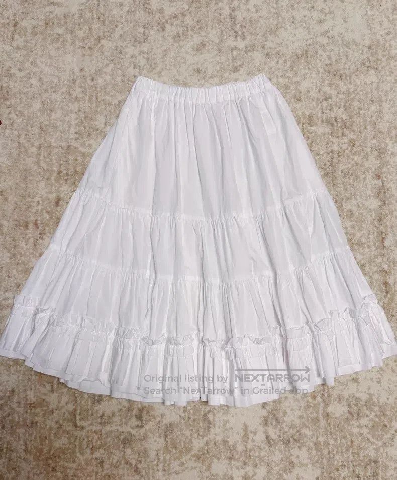 Comme des Garcons Comme des Garcons Size XS Lace hem half-skirt Size 22" - 1 Thumbnail
