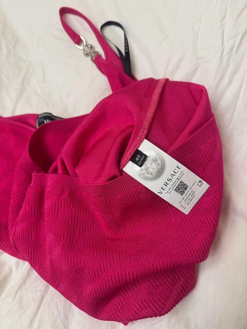 Versace Versace Rose red camisole dress Size S / US 4 / IT 40 - 6 Thumbnail
