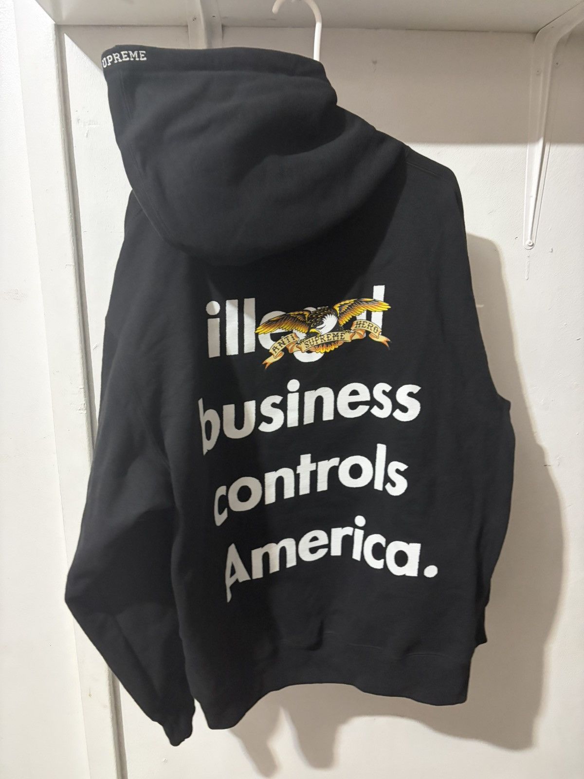 Antihero × Supreme Supreme Antihero Hoodie Black Large Size US XL / EU 56 / 4 - 4 Thumbnail