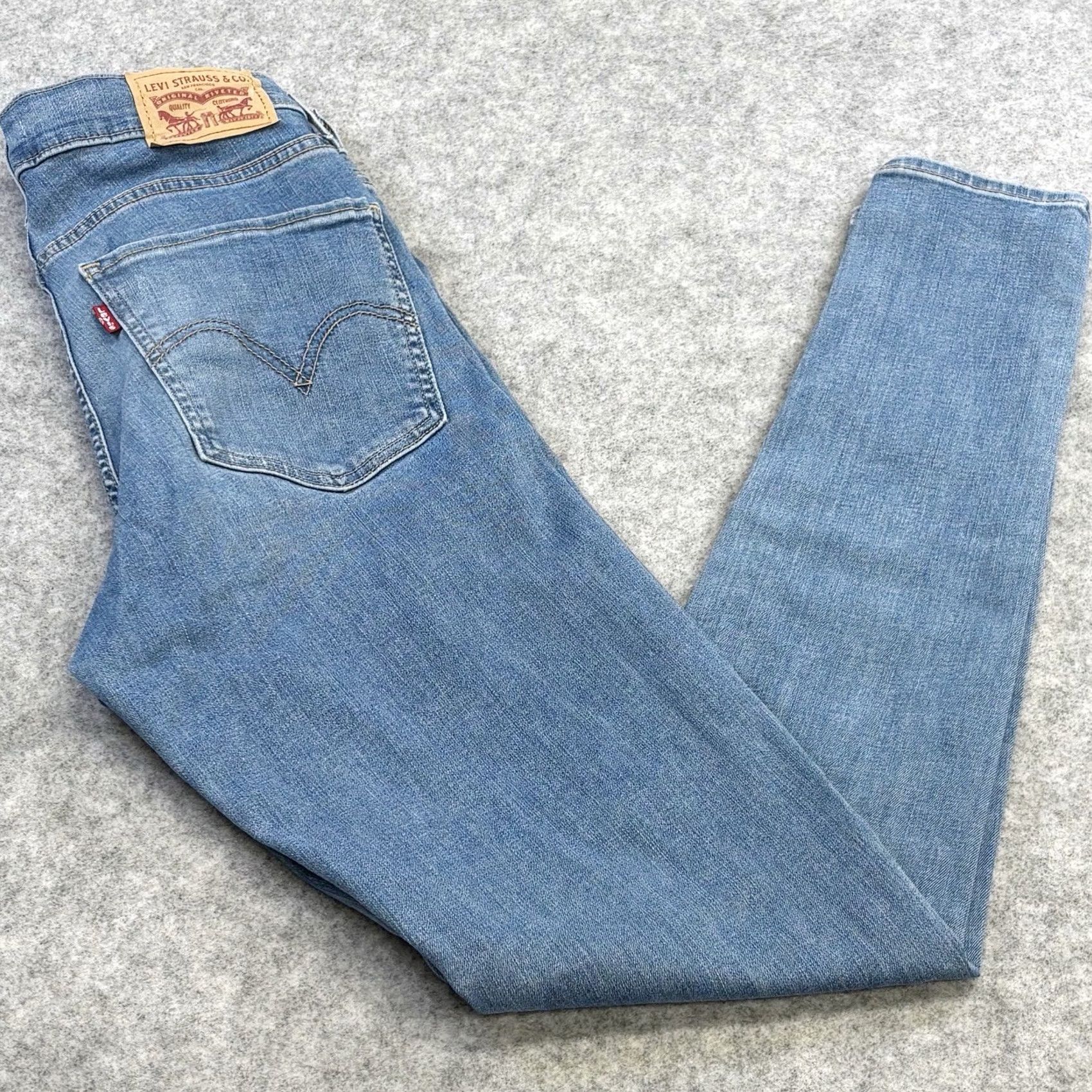 Levi's Levi’S mile high super skinny jeans women'S blue zip fly pants denim classic Size 30" / US 8 / IT 44 - 3 Thumbnail