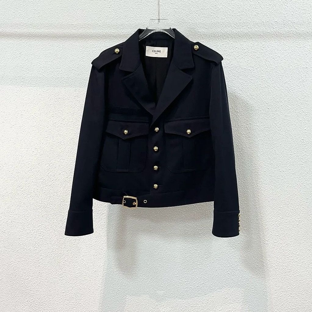 Celine Celine Wool Button Up Jacket Size 42 Size M / US 6-8 / IT 42-44 - 1 Thumbnail
